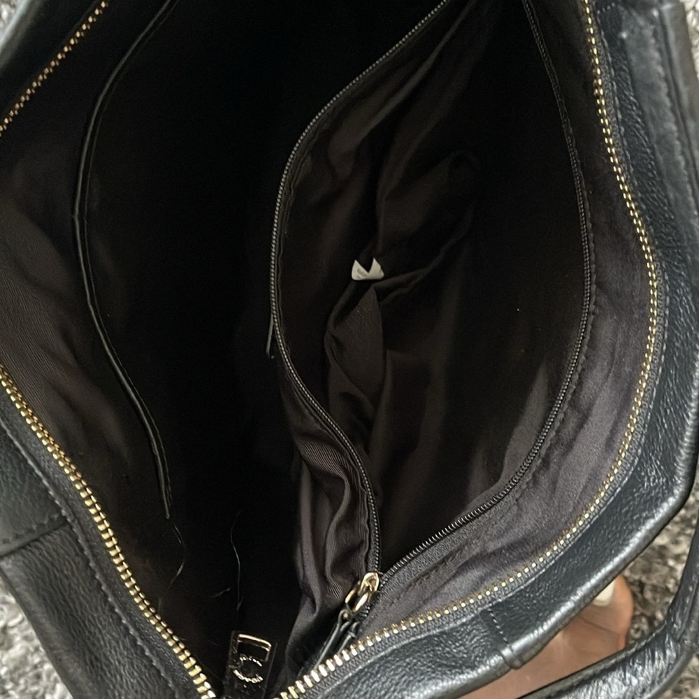 Coach Isabelle East/West Pebble Leather Convertible Shoulder Bag Black Crossbody - Picture 4 of 8